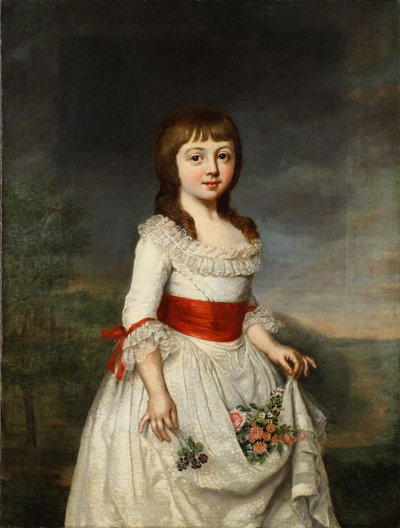 Porträt von Herzogin Charlotte Frederica von Mecklenburg-Schwerin als Kind von Christoph Friedrich Reinhold Lisiewski